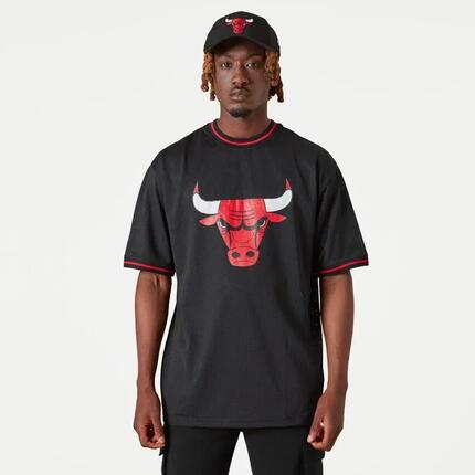 T-Shirt NEW ERA NBA Mesh Teamlogo übergroßes T-Shirt CHIBUL BLK