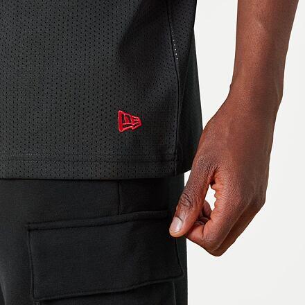 Maglietta NBA Chicago Bulls Uomo con logo della squadra in rete NEW ERA 3/4