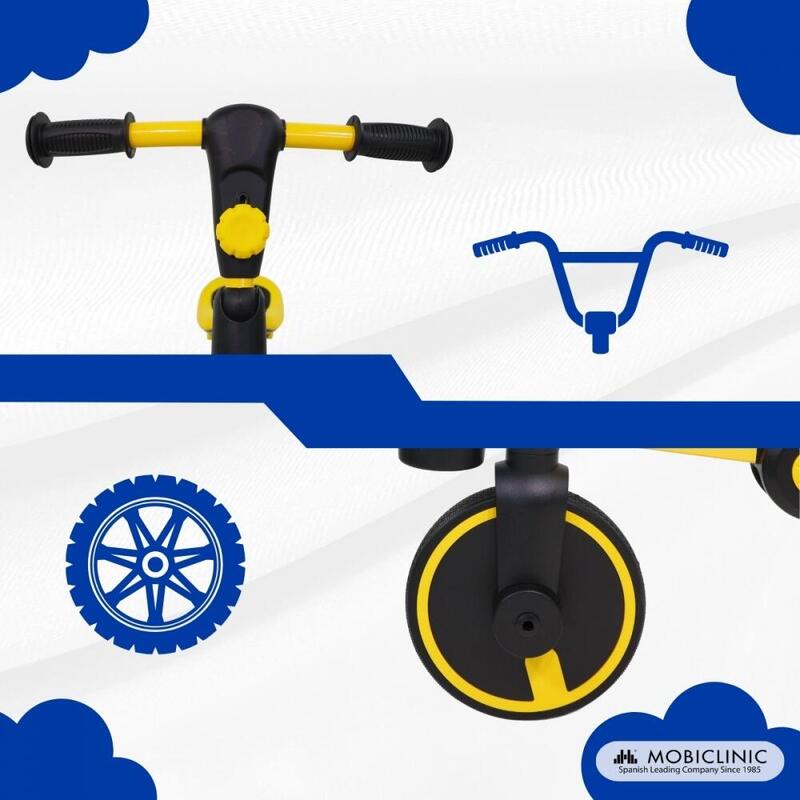 Tricycle 5 en 1 Evolutif Guidon Siège réglable Léger Vélo d'équilibre