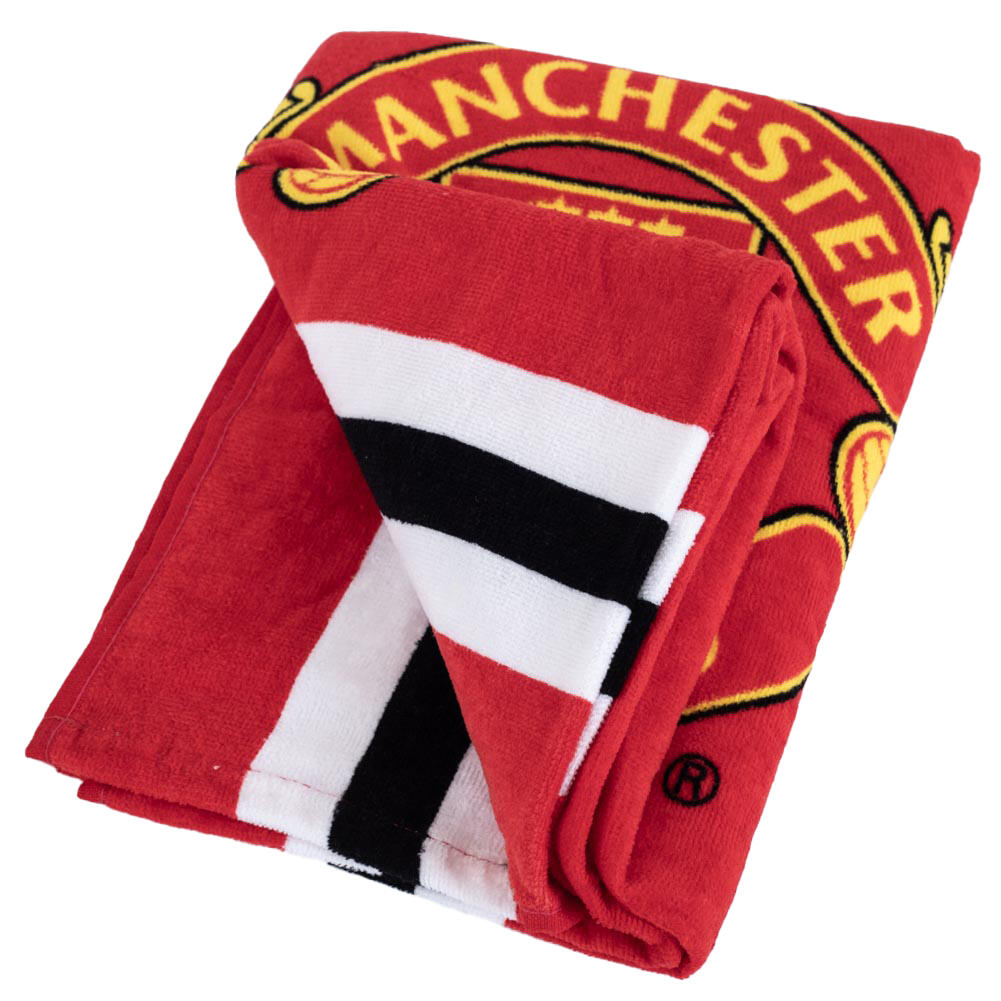 Manchester United FC Core Stripe Beach Towel