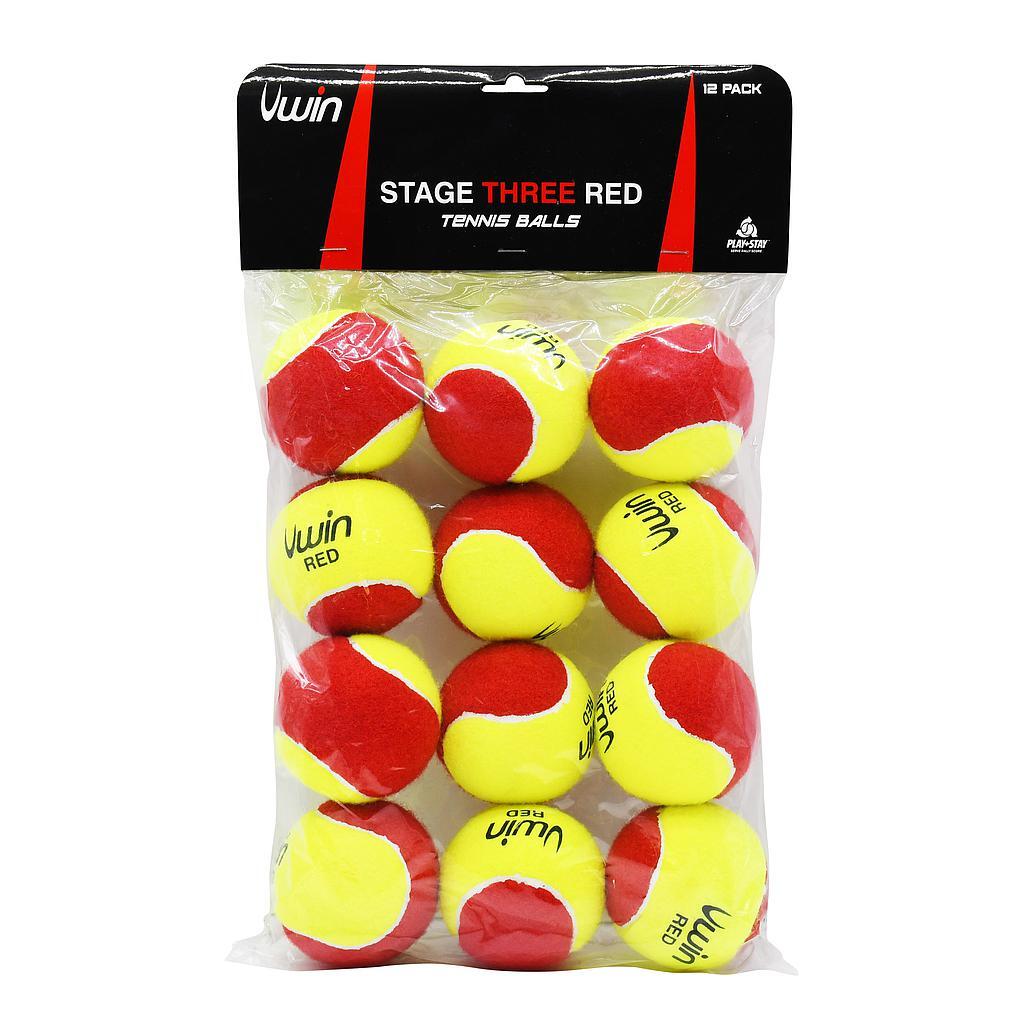 Uwin Stage Three Tennis Balls (Pack of 12)
