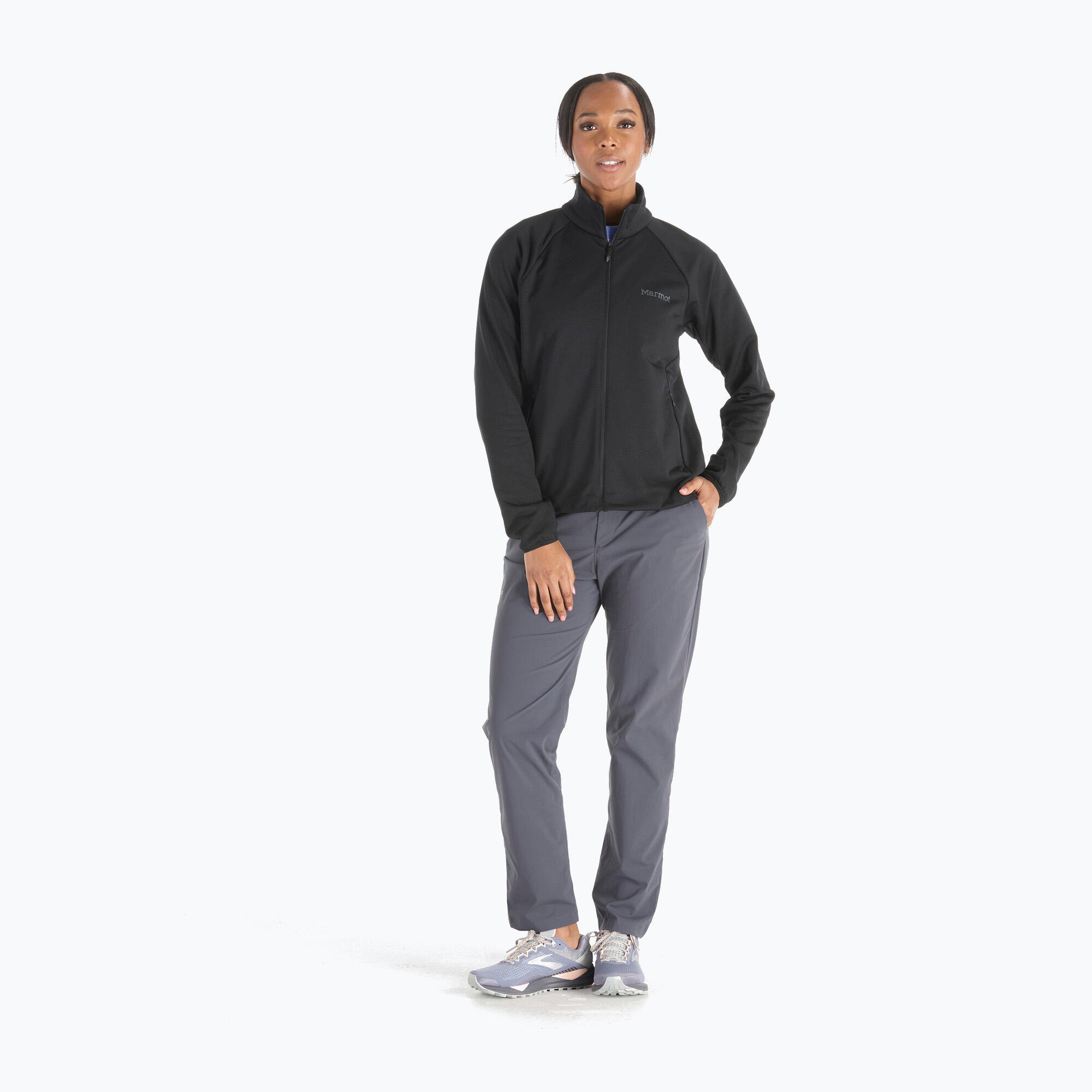 Moletom de lã feminino Marmot Leconte Fleece Hoodless 2/7
