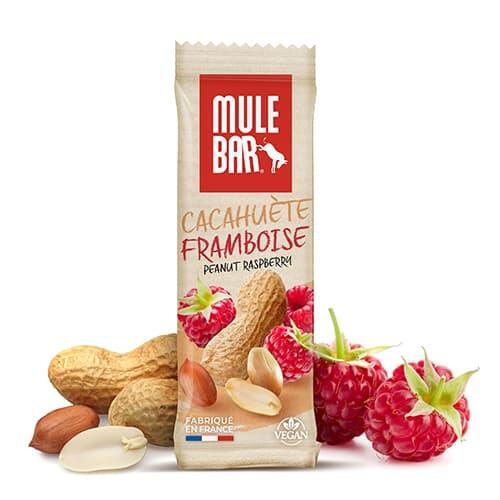 Mulebar - Barre Énergétique Aux Céréales - Vegan - 40g - Cacahuète - Framboise - Barre Énergétique - 40 G - Decathlon