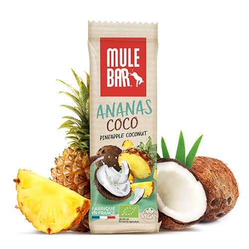 Barre énergétique aux céréales - vegan - 40g - Ananas - noix de coco - Goji
