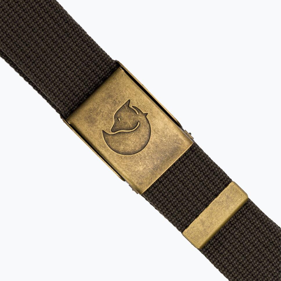 Pasek do spodni Fjallraven Canvas Brass Belt 4 cm - mountain grey