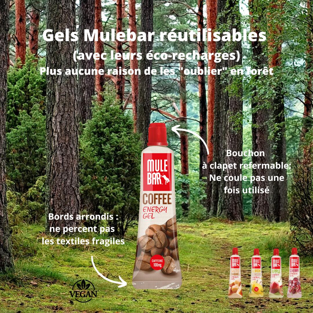 Eco-recharge 12 gels ou boisson énergétique - sans gluten - 444g - Caramel salé 7/7