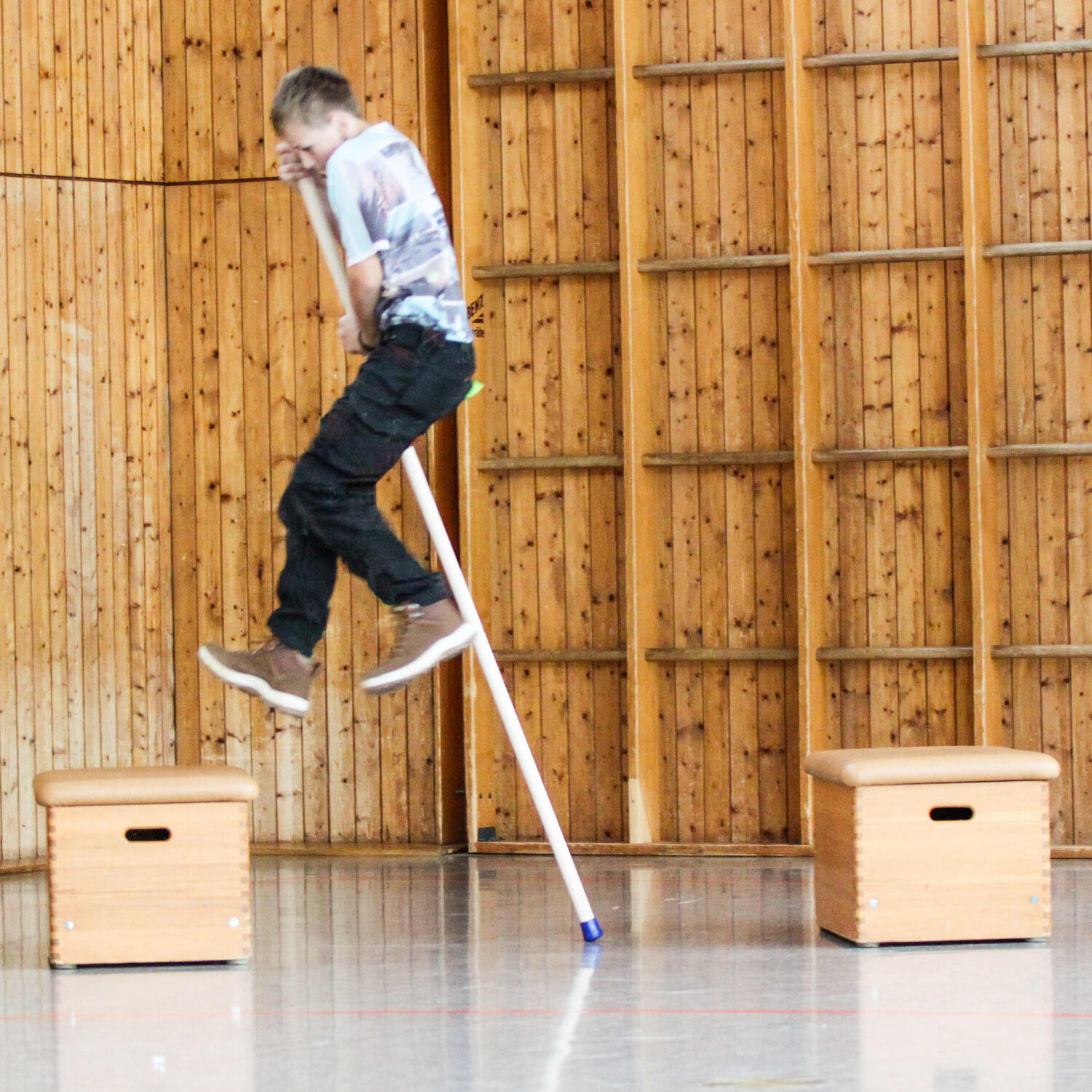 Stabhochsprungstab Holz 200 cm Leichtathletik Unisex 2/6