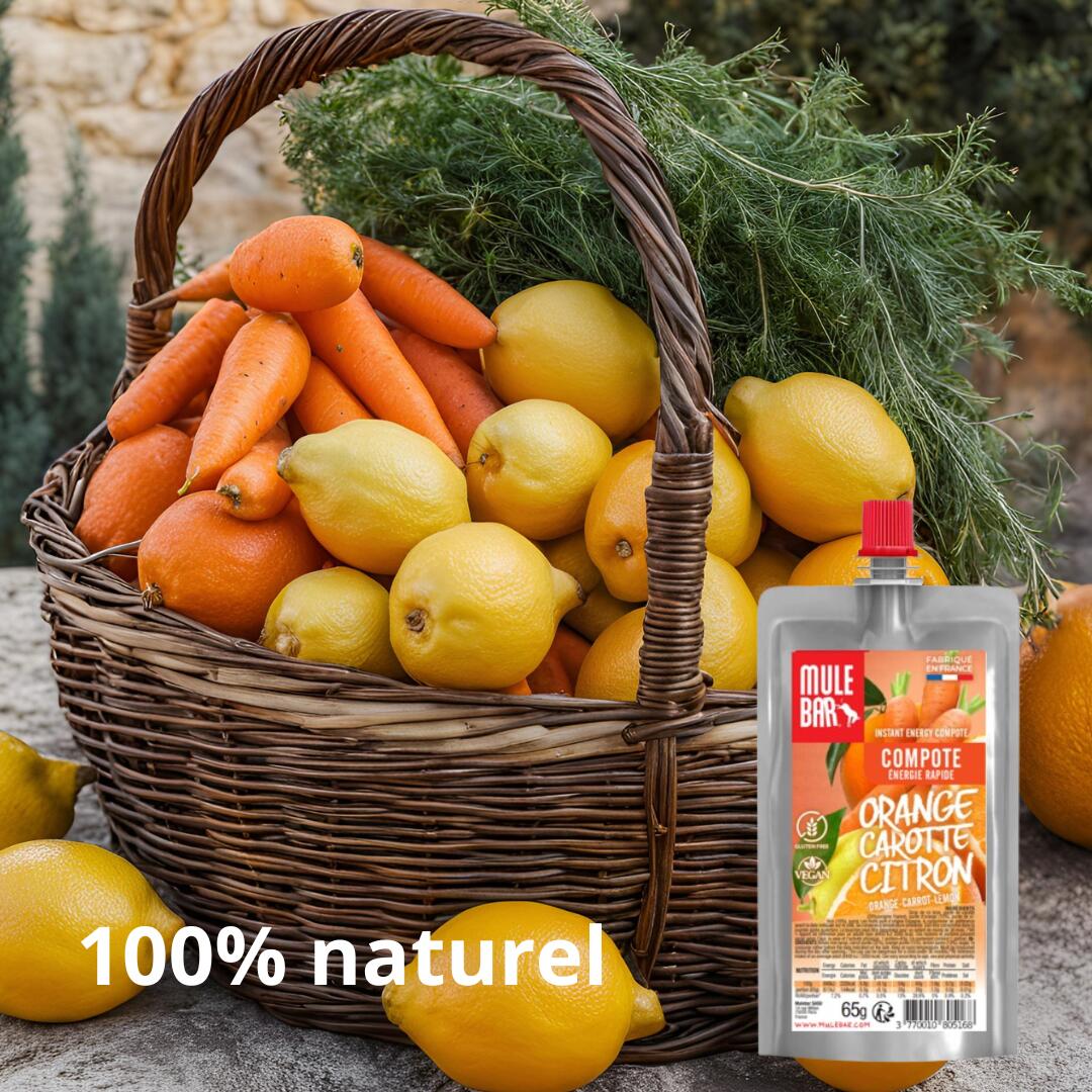 10 compotes énergétiques - vegan - sans gluten - 65g - Orange - Carotte - Citron 6/6