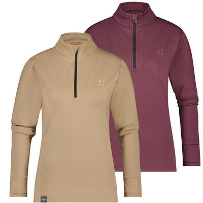 Poederbaas Arctic Ski Pullover Damen - Sand/Bordeaux - 2er Pack