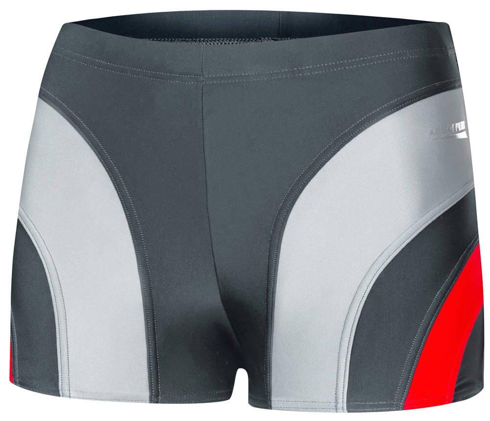 Bañador AQUA-SPEED SASHA gris/rojo short hombre 1/5