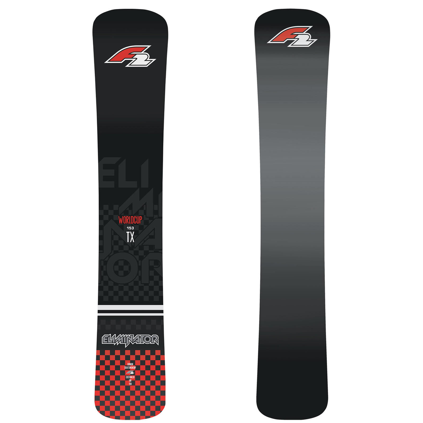 F2  Snowboard Eliminator WC TX Carbon / Kevlar Race 153 cm Schwarz 2023/24 1/2