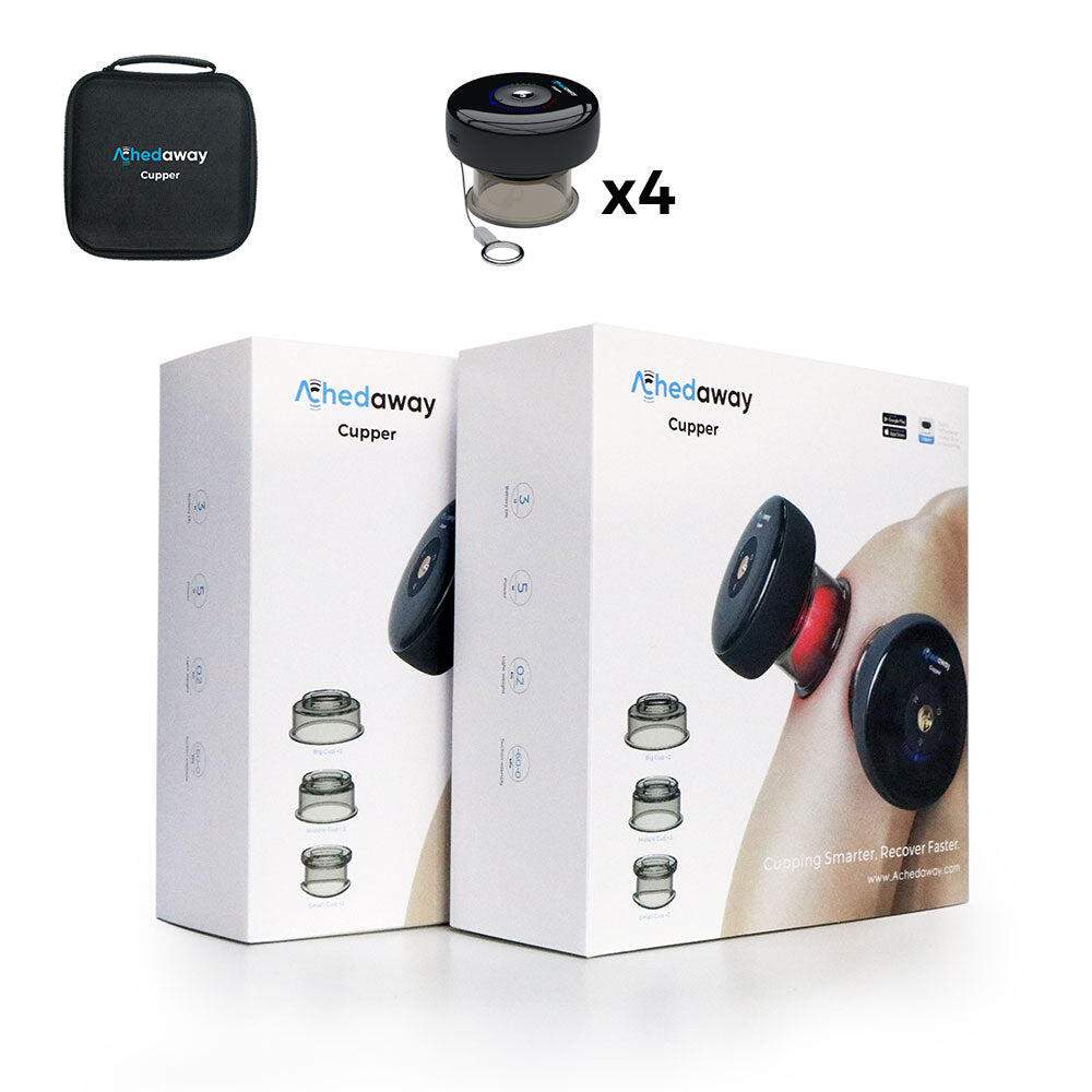 Achedaway Cupper Smart Cupping Therapy Massager (4 Units)