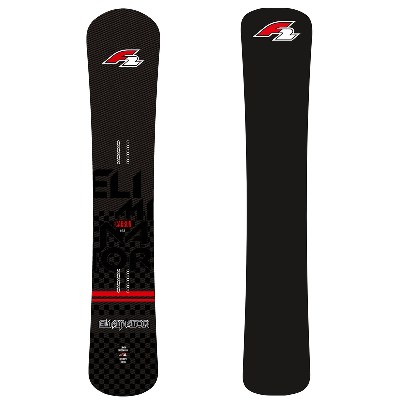 F2 Snowboard Eliminator Carbon Race 163 cm Schwarz 2023/24