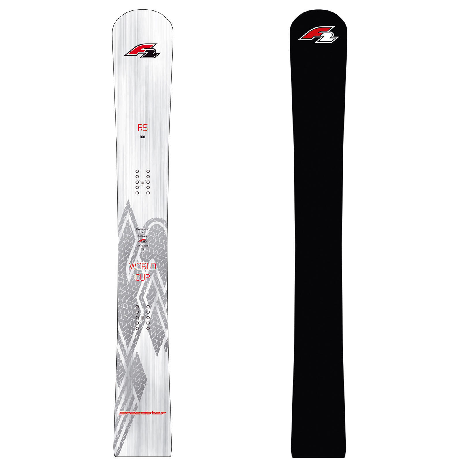 F2 F2  Snowboard Speedster WC RS - Allflex Race 169 cm Silber/Grau 2024/25