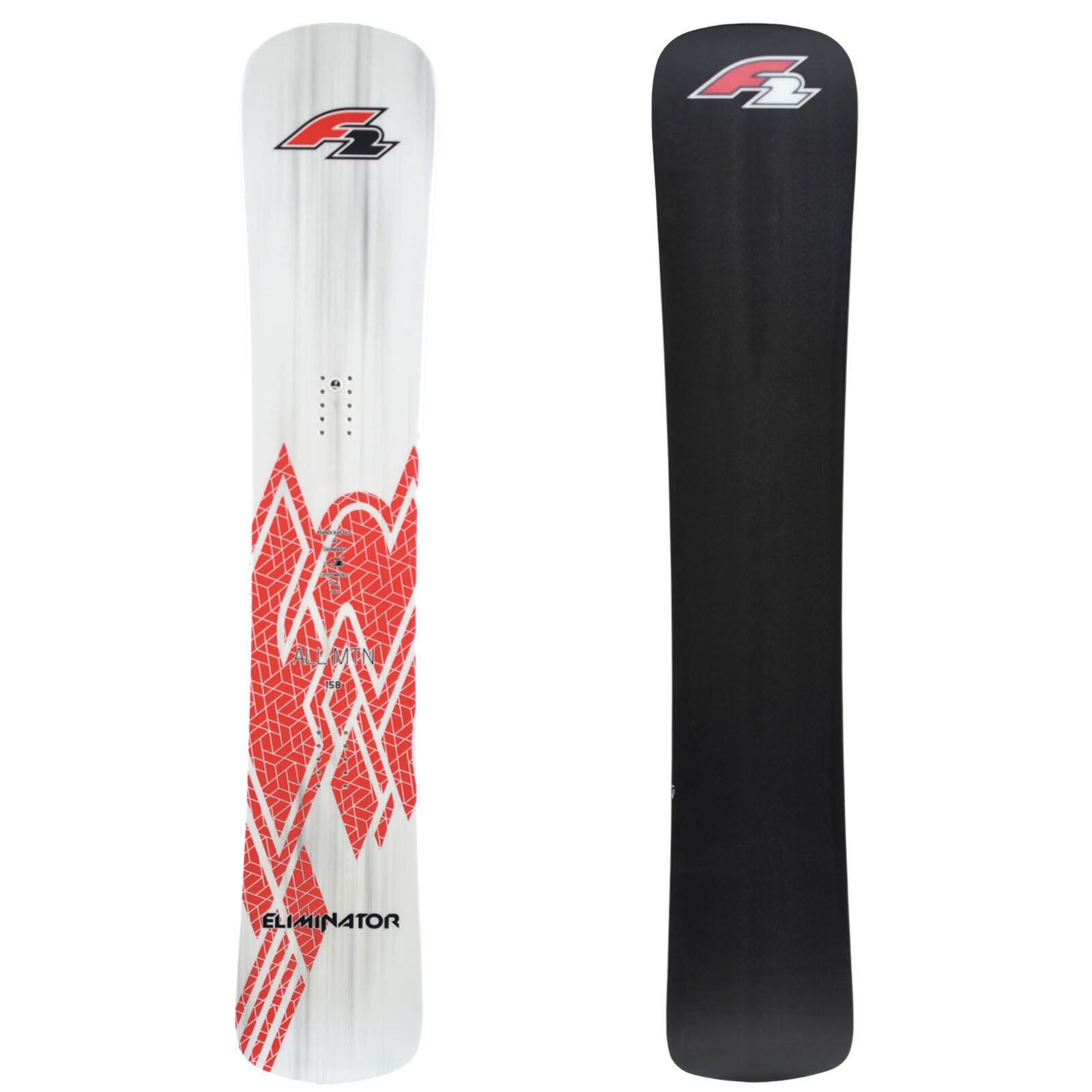 F2 Snowboard Eliminator Race 158 cm Silber/Rot 2024/25 | Decathlon