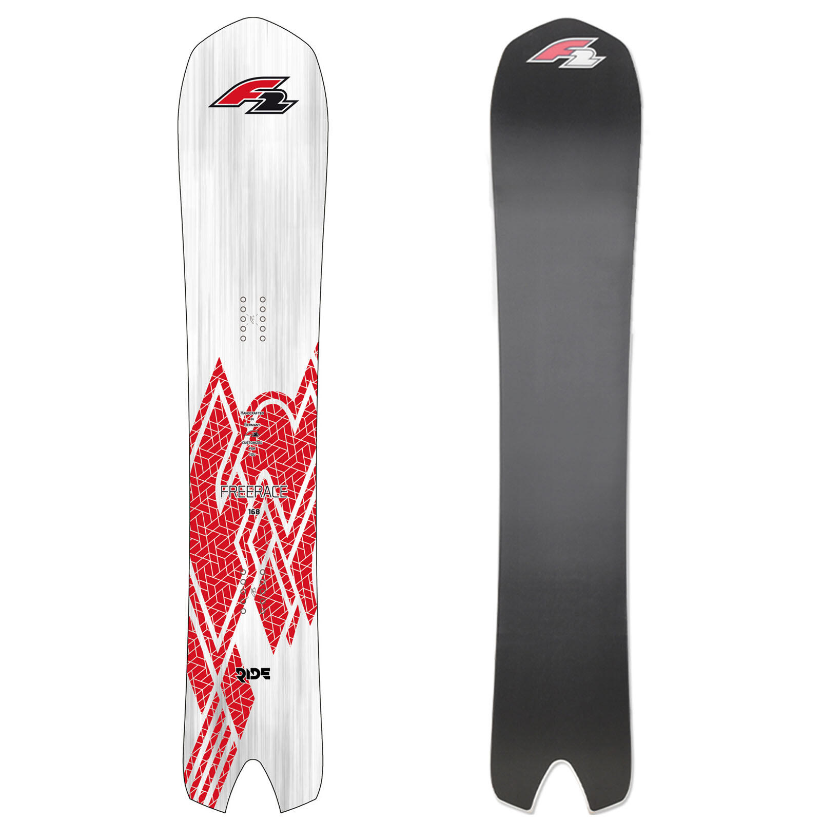 F2 F2   Snowboard Ride  Race 168 cm Silber/Rot 2024/25