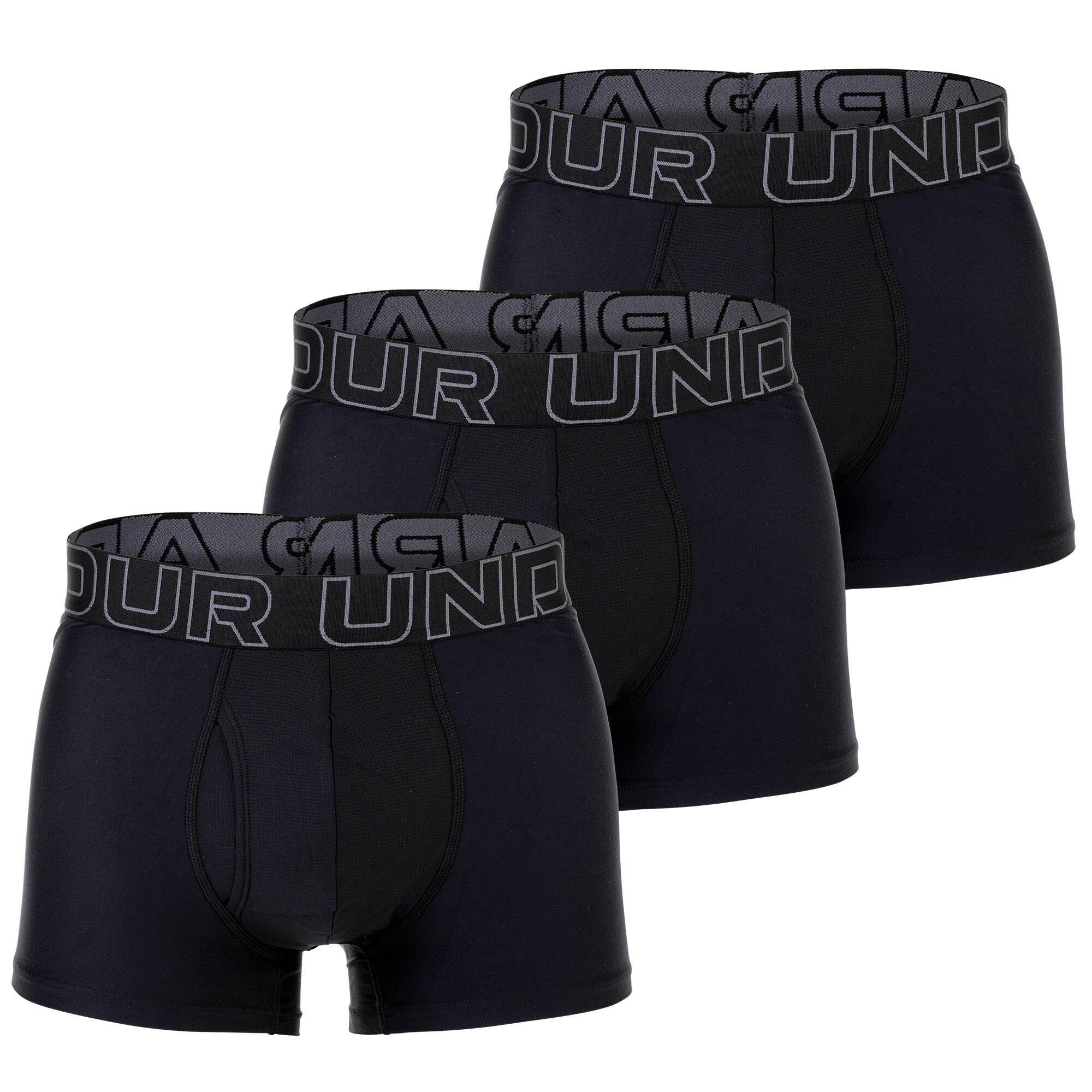 UNDER ARMOUR Boxershort Herren 3er Pack Figurbetont-UA PERFORMANCE TECH - SOLID 3 IN 3PK
