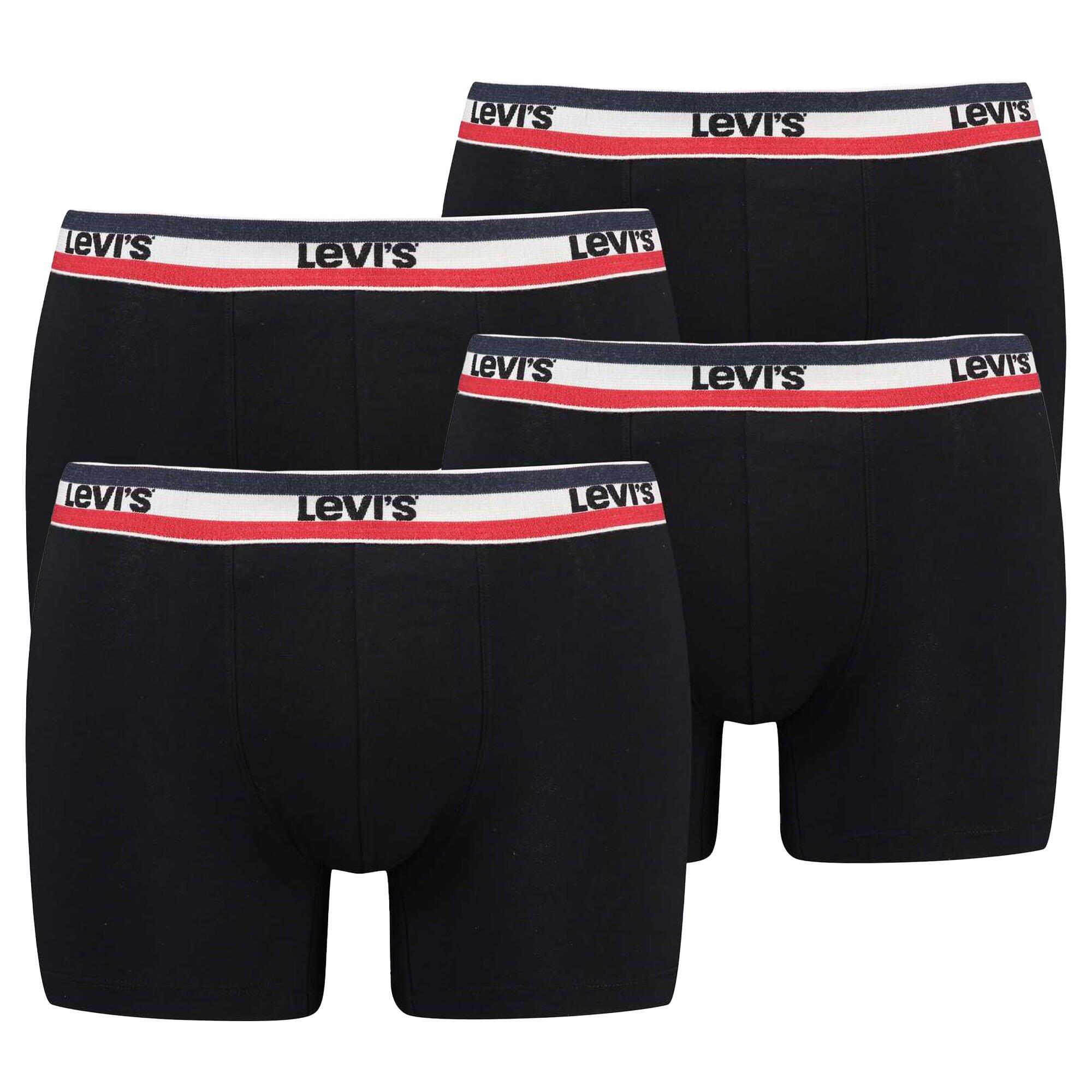 LEVI'S Boxershort Herren 4er Pack Stretch