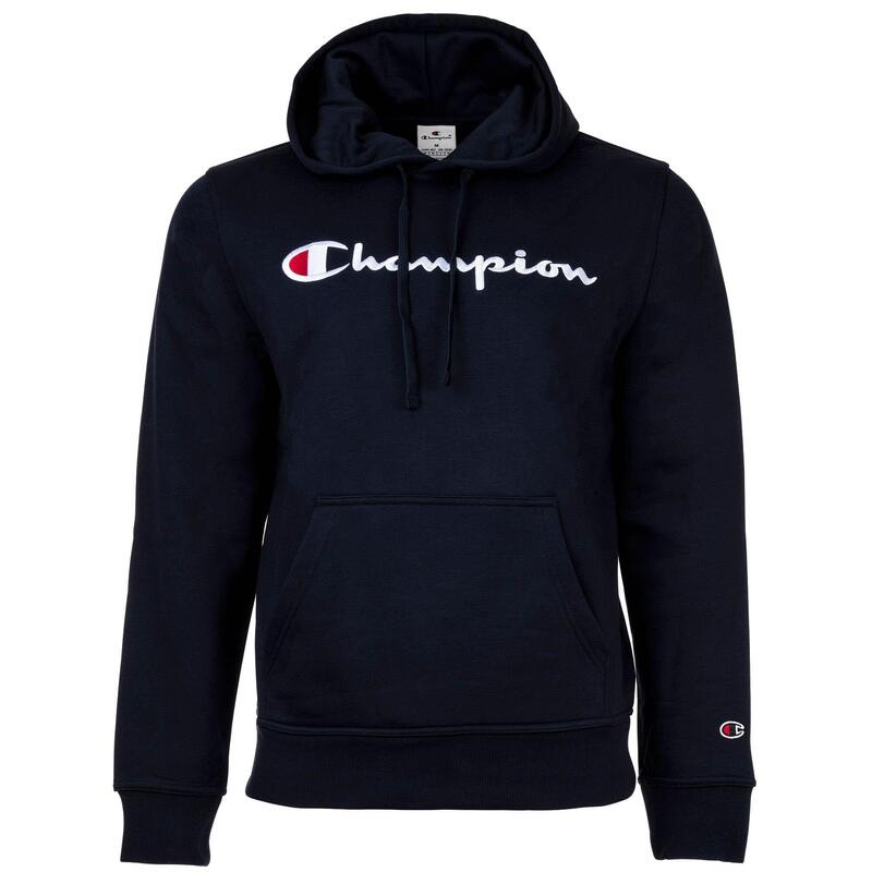 Bluza męska z kapturem męska do turystytki Champion Hooded Sweatshirt granatowa