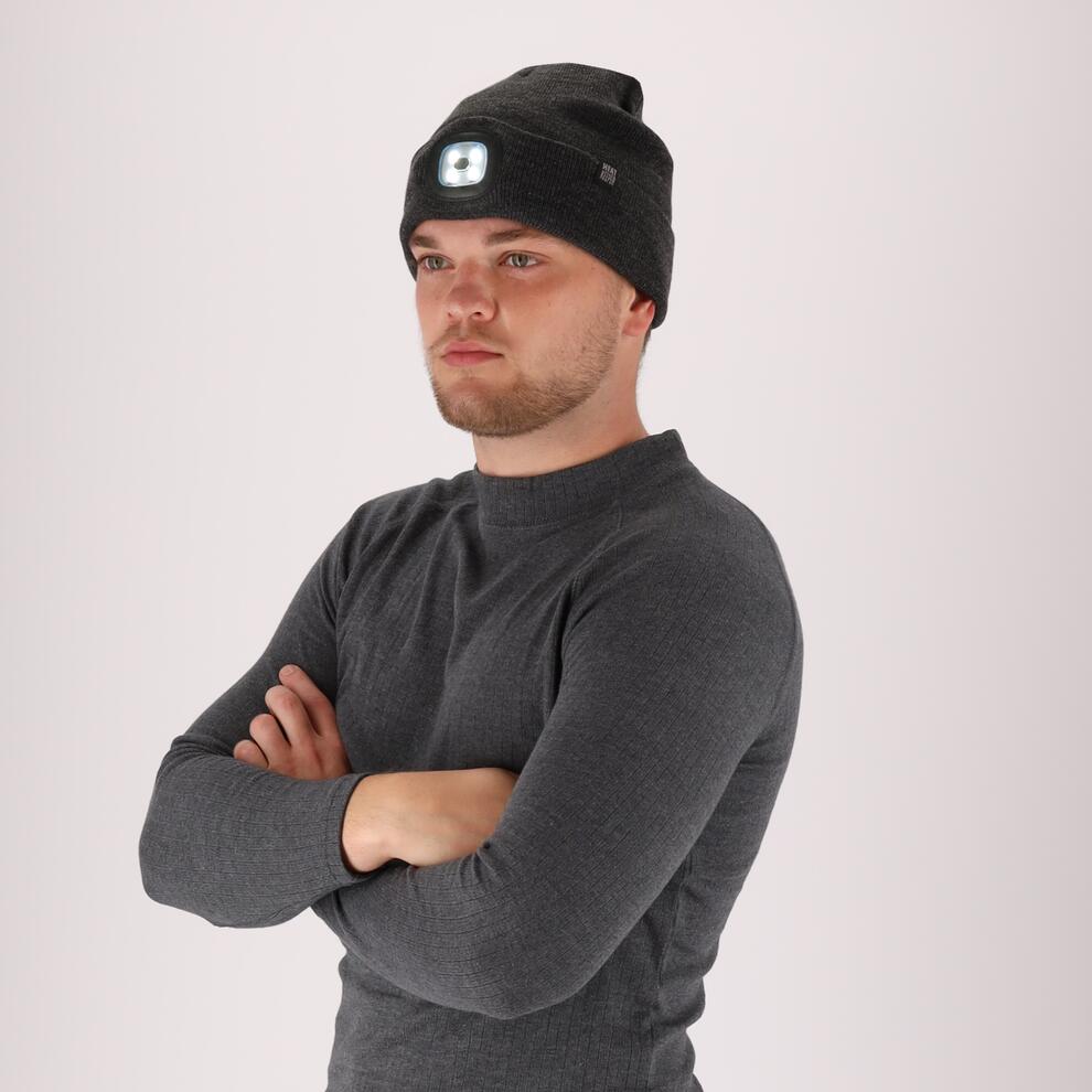 Heatkeeper - Bonnet thermique + lumière LED homme - Anthracite - Taille Unique 2/4