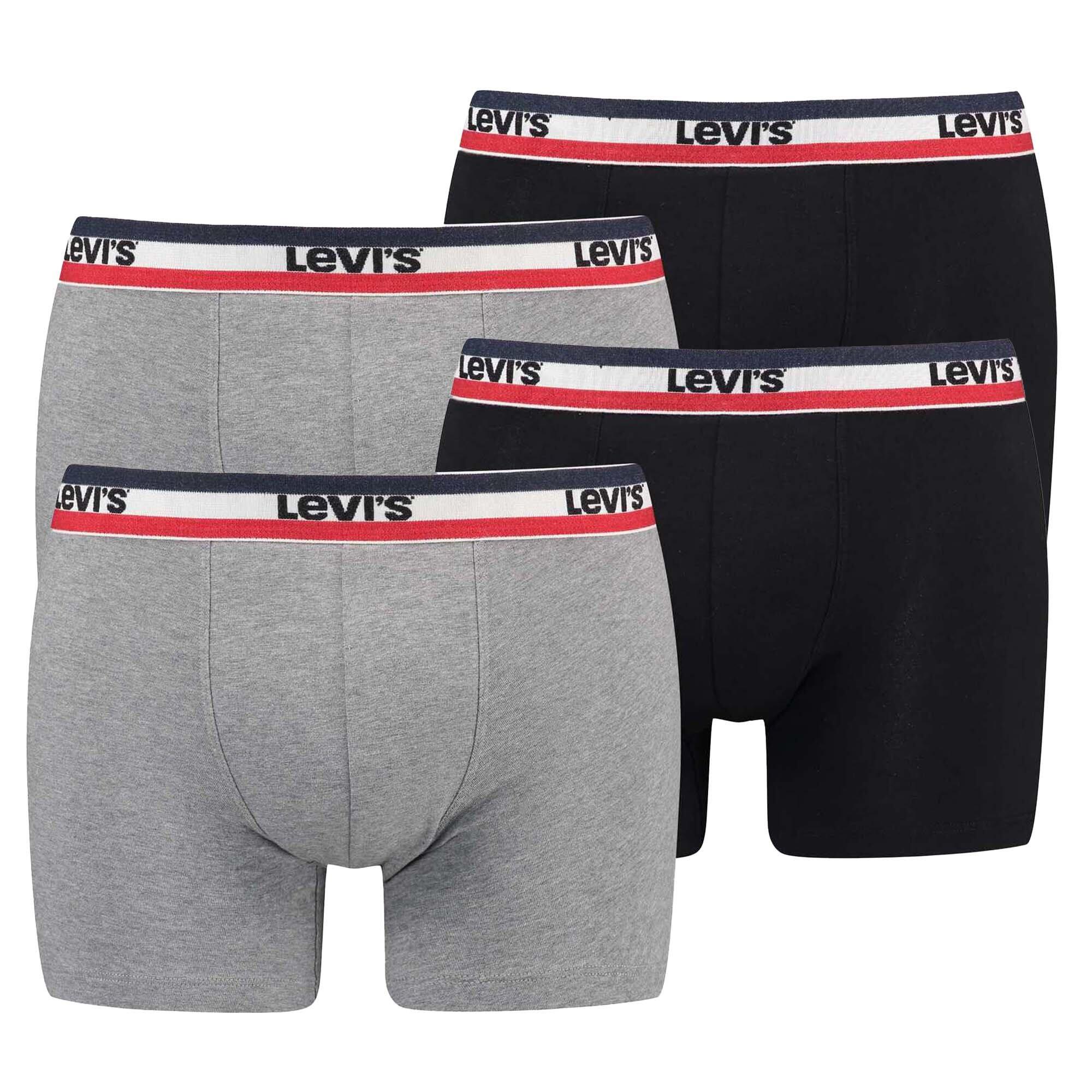 LEVI'S Boxershort Herren 4er Pack Stretch