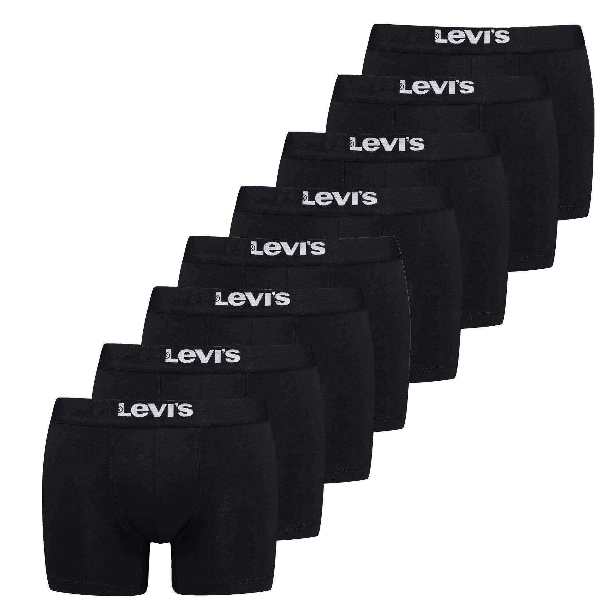 LEVI'S Boxershort Herren 8er Pack Stretch-SOLID BASIC BOXER BRIEF ORG CO 4P ECOM