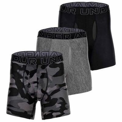 Boxershort Herren 3er Pack Figurbetont-UA PERFORMANCE TECH - PRINT 6 IN 3PK