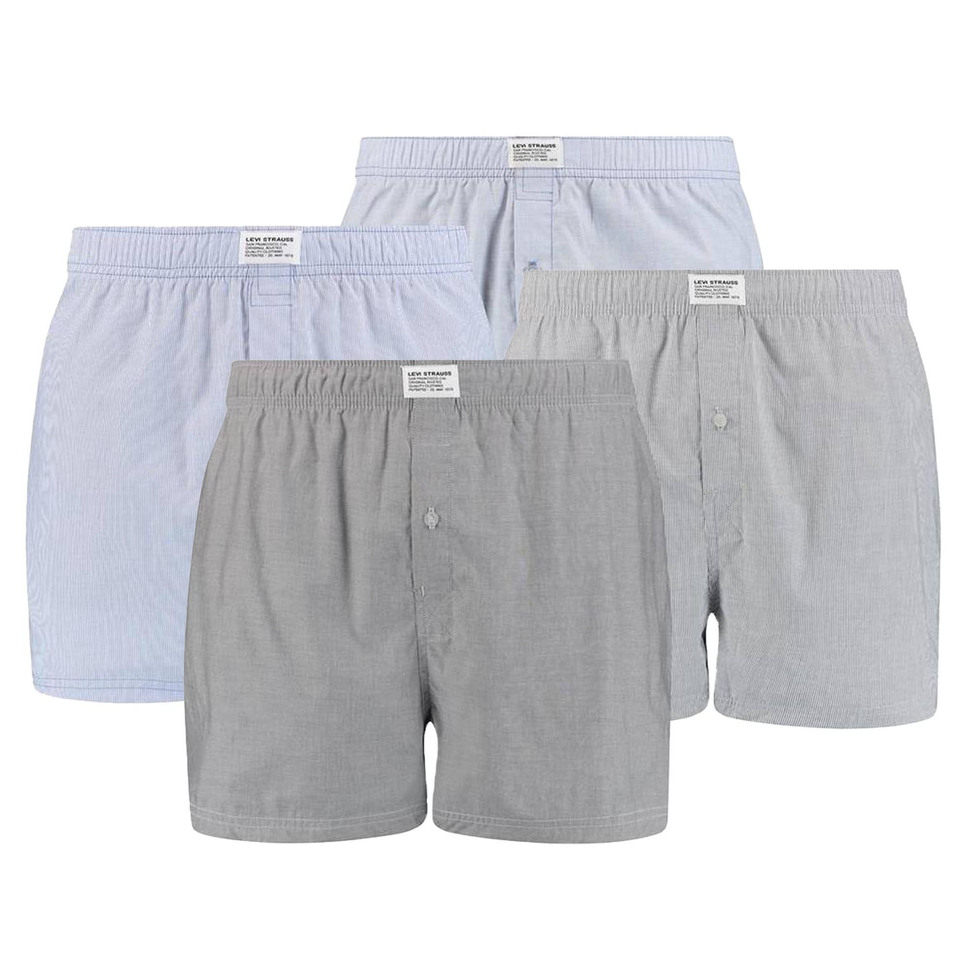 LEVI'S Web-Boxershorts Herren 4er Pack Bequem sitzend