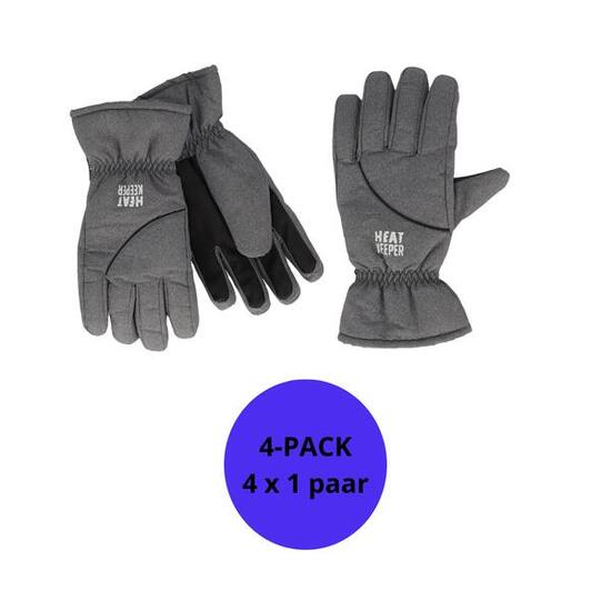 Heatkeeper - Gants de ski femme - Gris - 4 paires