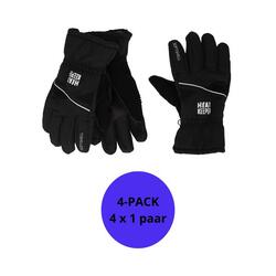 Heatkeeper - Gants de ski (PRO) femmes - Noir - 4 paires