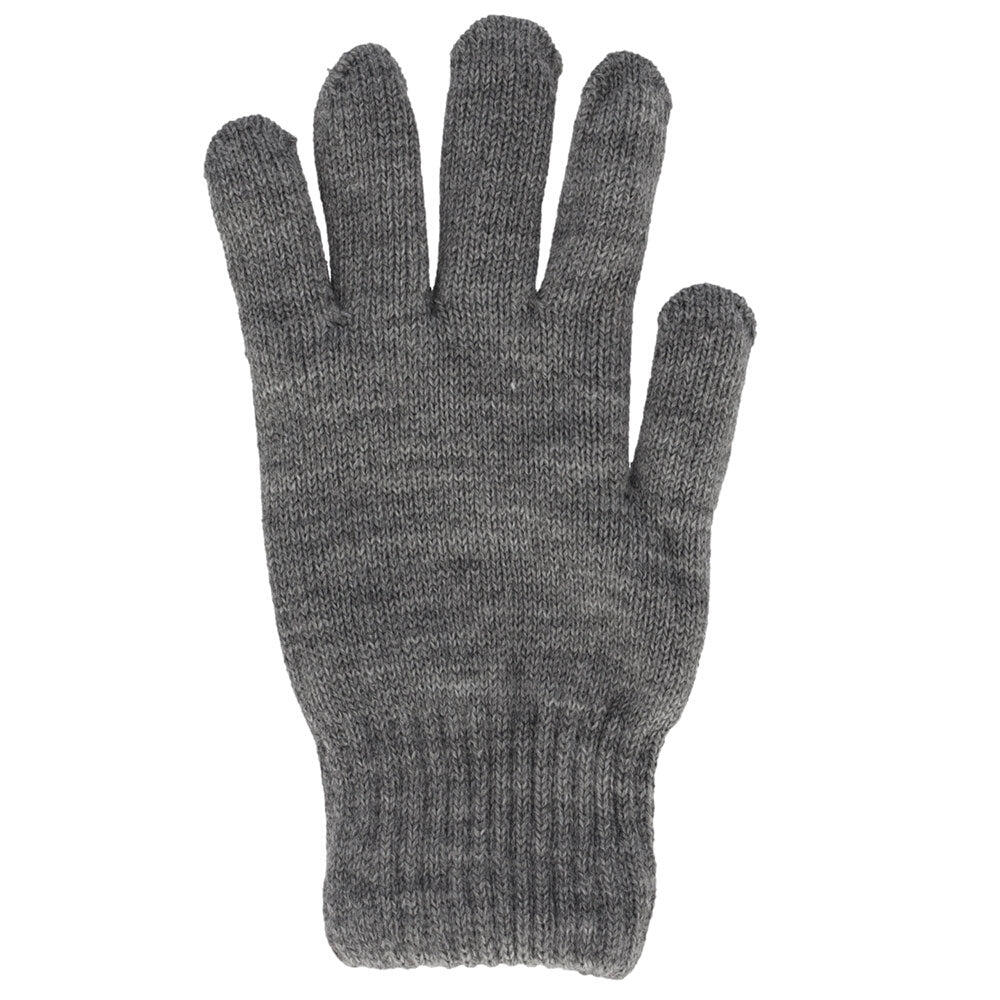 Heatkeeper - Gebreide thermo handschoenen - Heren - Midden Grijs - 4-Paar 6/7