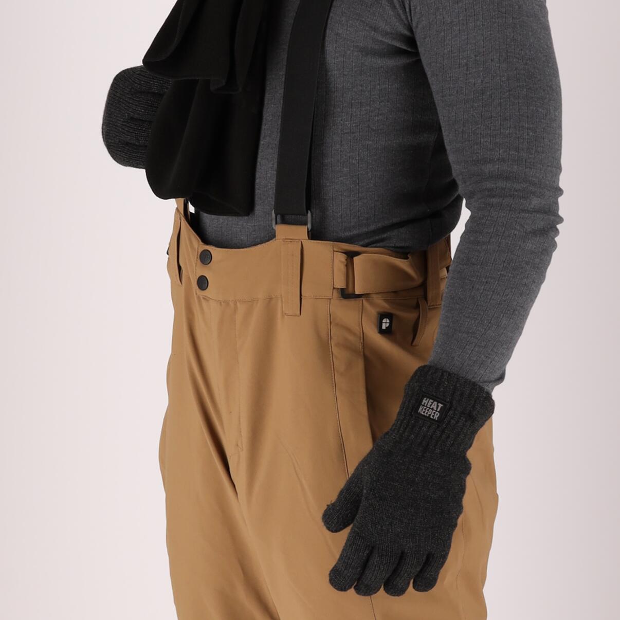 Heatkeeper - Gebreide thermo handschoenen - Heren - Antraciet - 4-Paar 3/7
