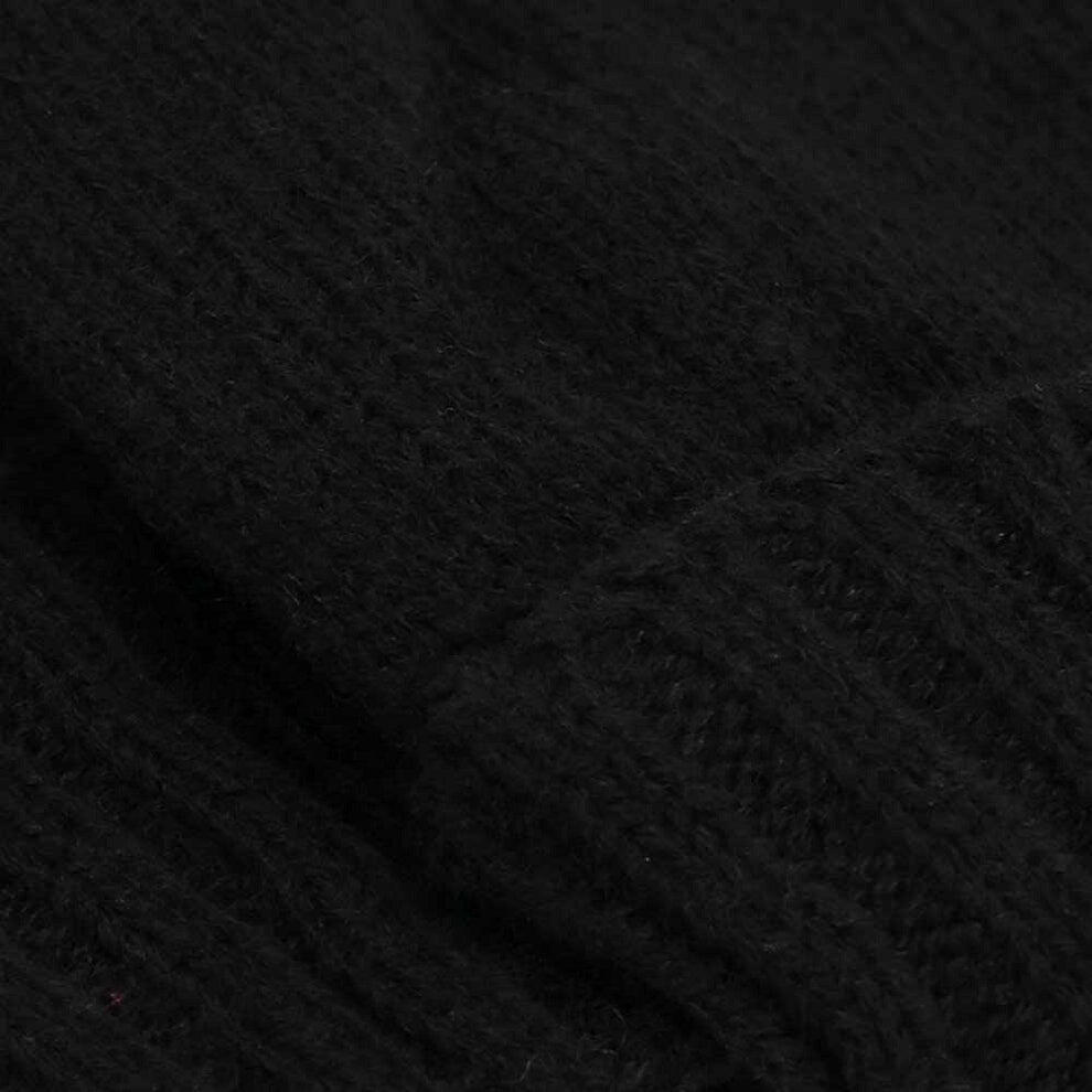 Gants tricotés noirs pour hommes 2/3