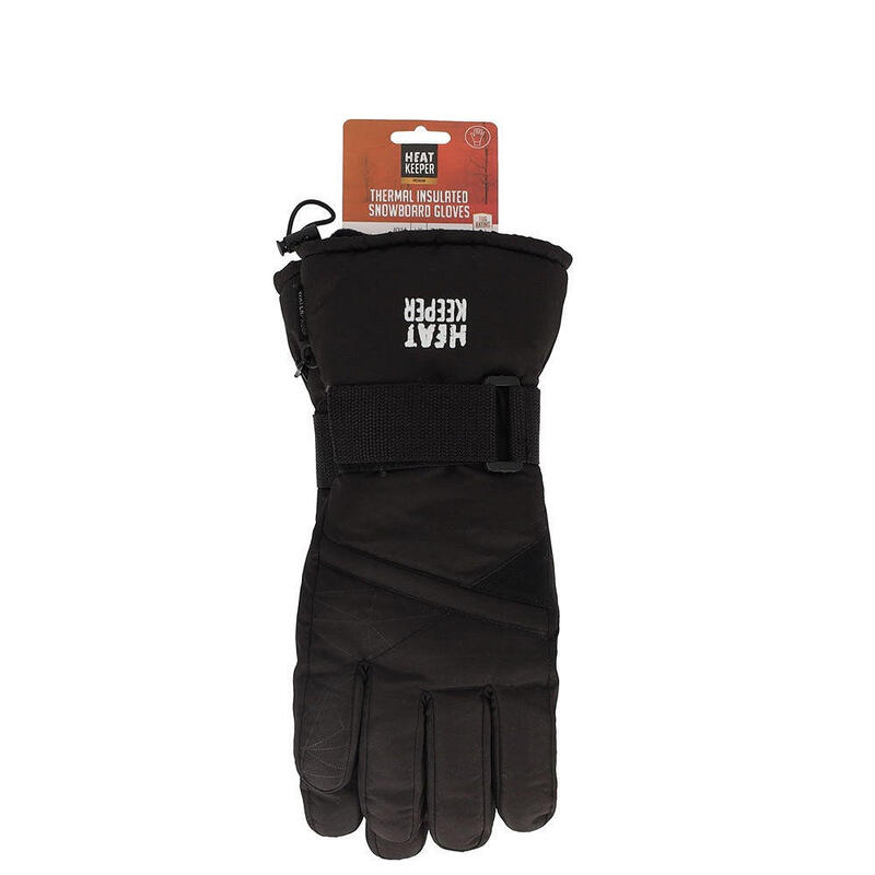 Heatkeeper - Gants de snowboard Pro - Unisexe - Noir - 2 paires