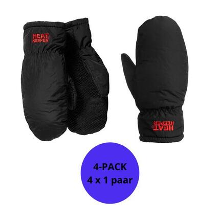 Heatkeeper - Thermo wanten dames - Zwart - 4-Paar
