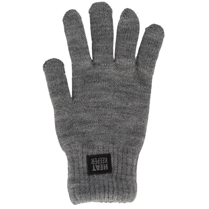 Heatkeeper - Gants thermiques tricotés - Hommes - Gris moyen - 4 paires