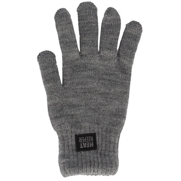Heatkeeper - Gebreide thermo handschoenen - Heren - Midden Grijs - 2-Paar 3/7