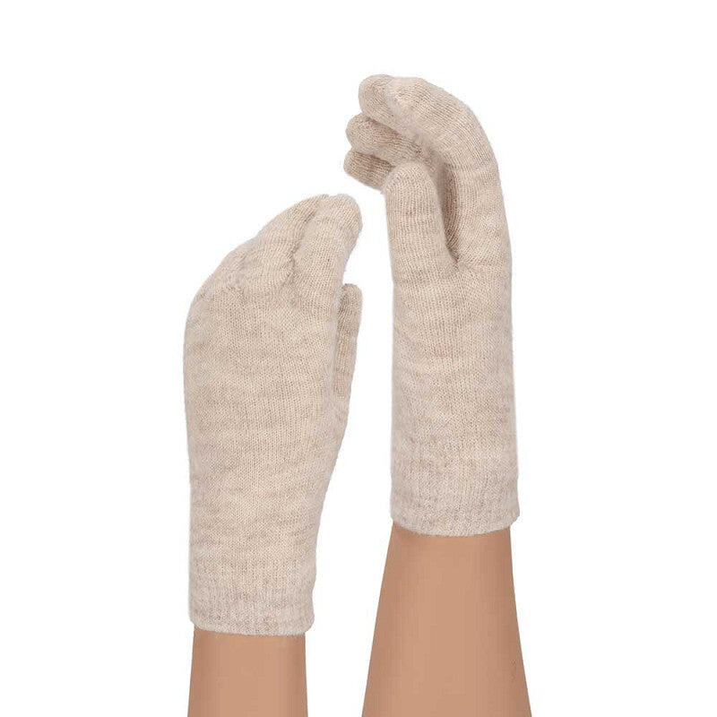 Ensemble d'hiver pour femme : gants bandeau et écharpe marron moyen taille 5/7