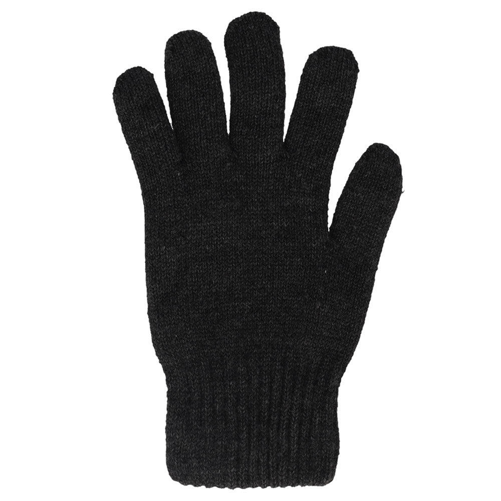 Heatkeeper - Gebreide thermo handschoenen - Heren - Antraciet - 4-Paar 6/7