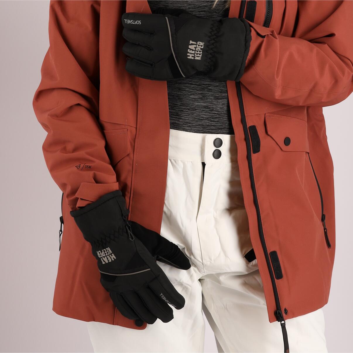 Heatkeeper - Gants de ski (PRO) femmes - Noir - 4 paires 2/7