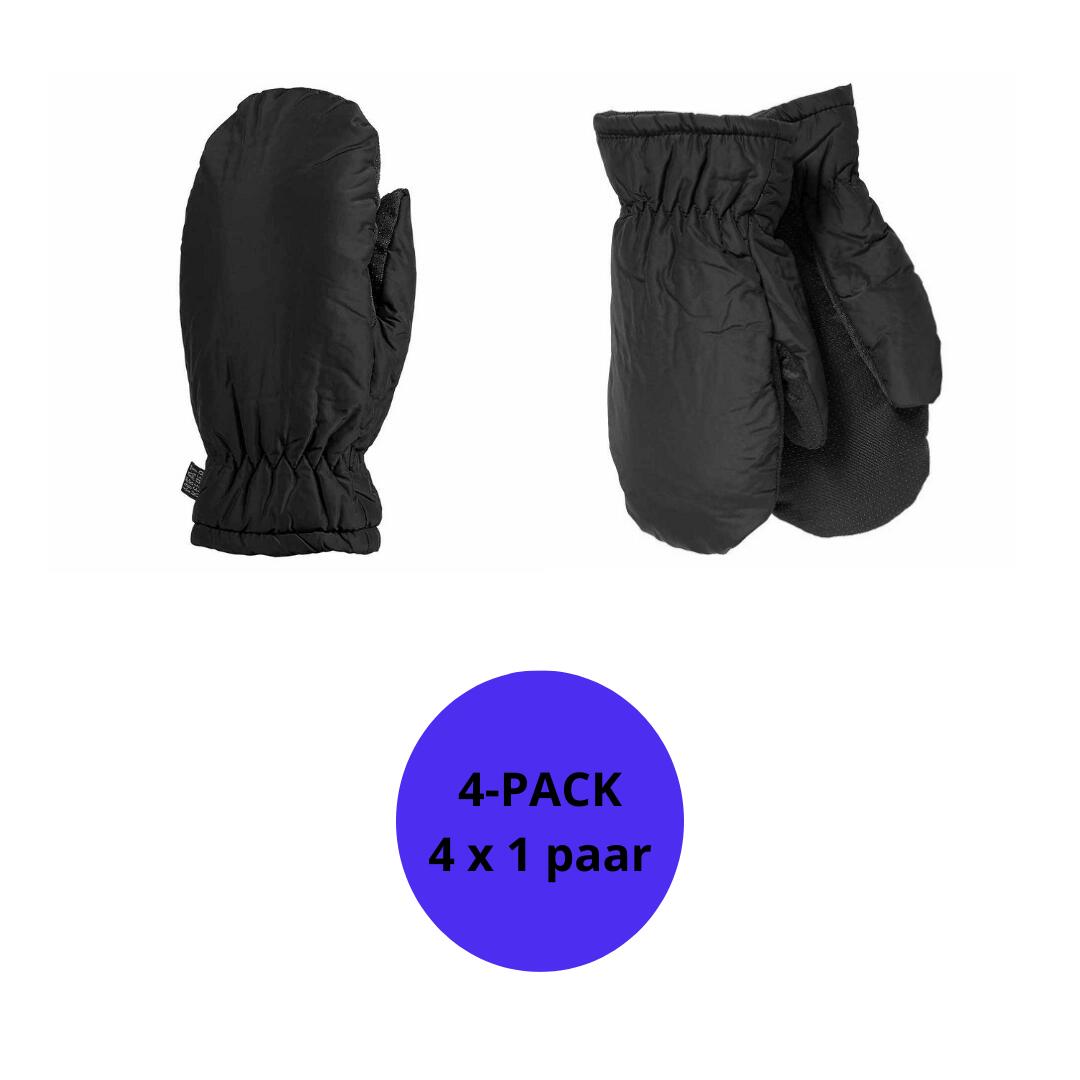 Heatkeeper - Mega thermowanten kinderen - Zwart - 4-Paar 1/7