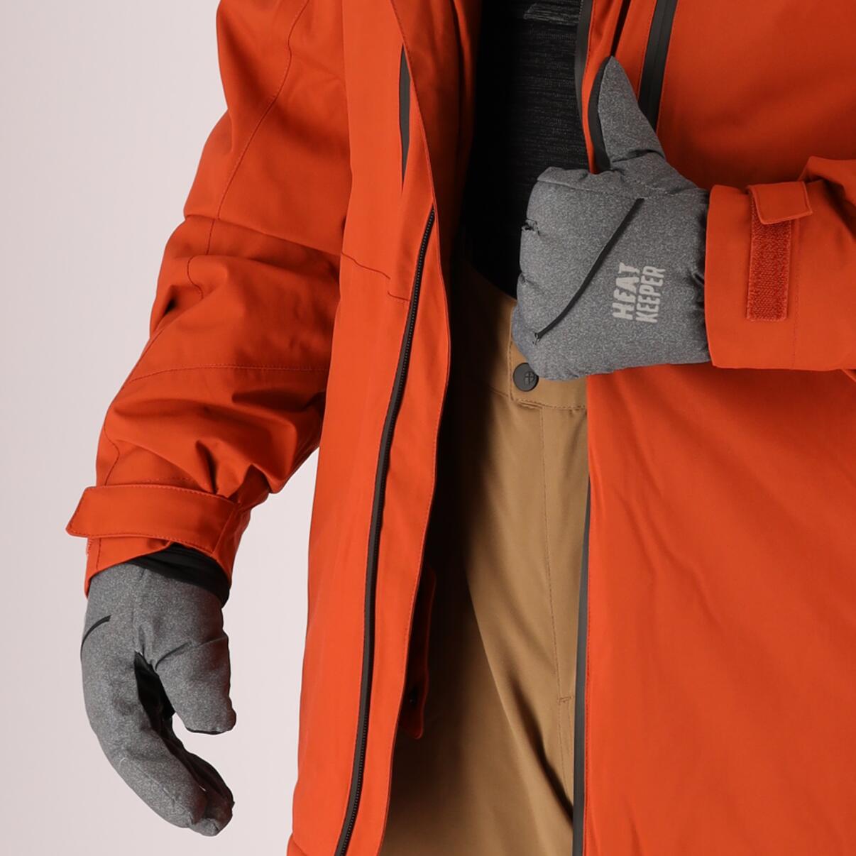 Heatkeeper - Ski handschoenen heren - Grijs - 4-Paar 2/7