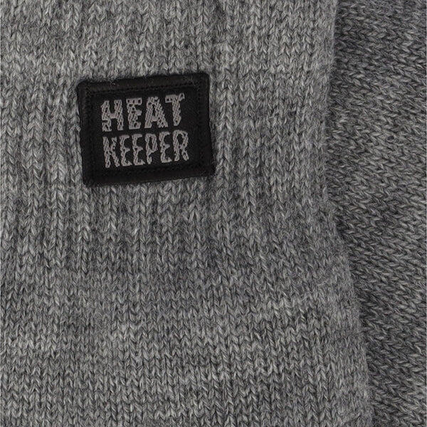 Heatkeeper - Gebreide thermo handschoenen - Heren - Midden Grijs - 2-Paar 5/7