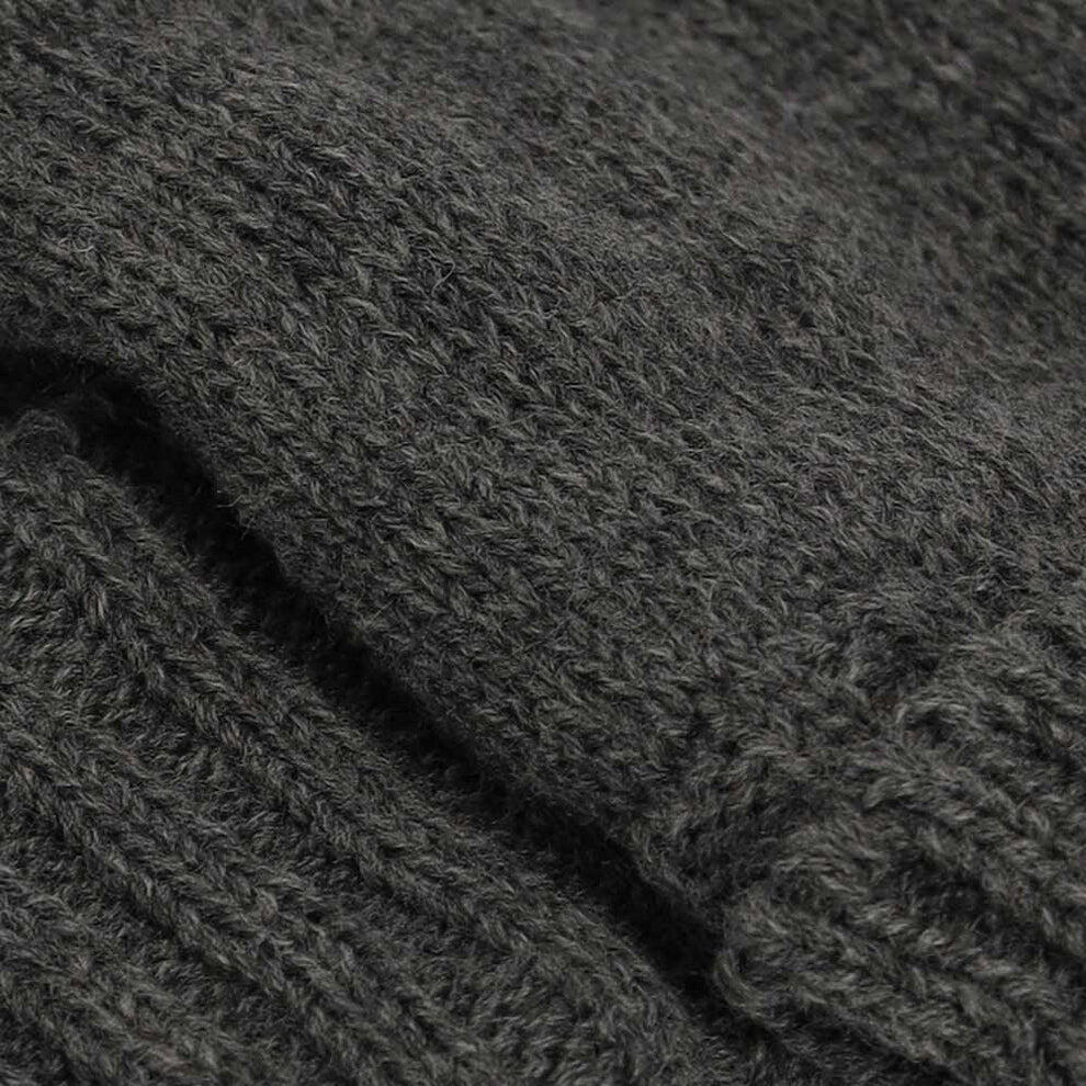 Gants tricotés pour homme gris moyen 3/3