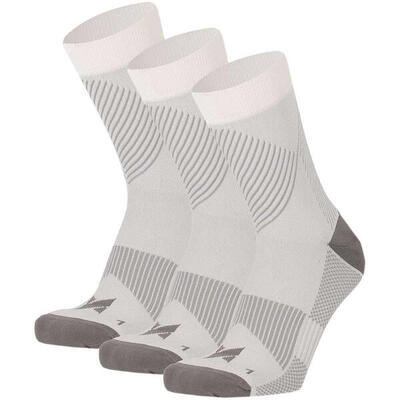 Xtreme - sport compressie quarter sokken - 6-pak - unisex - multi wit