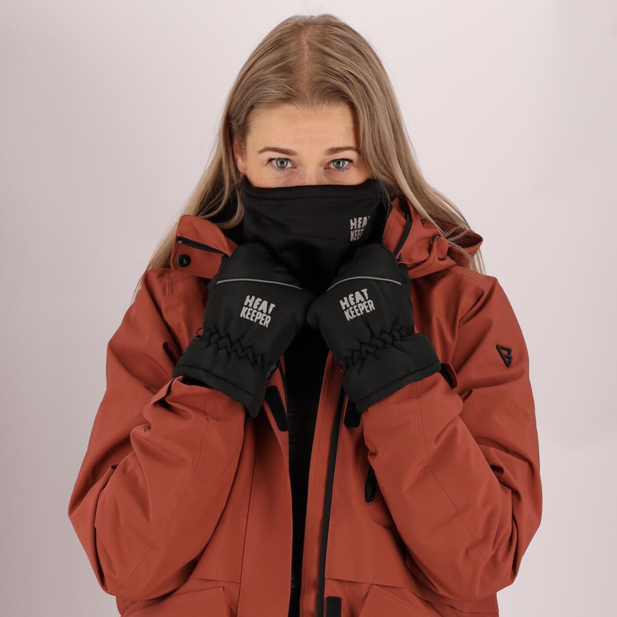 Heatkeeper - Ski handschoenen dames - Zwart - 2-Paar 2/7