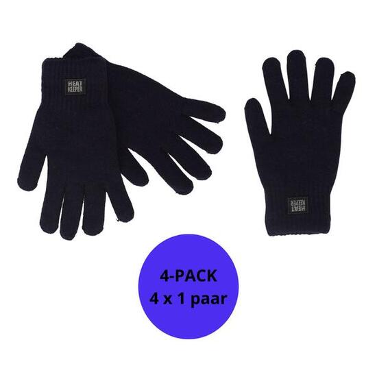 Heatkeeper – Gestrickte Thermohandschuhe – Herren – Anthrazit – 4 Paar