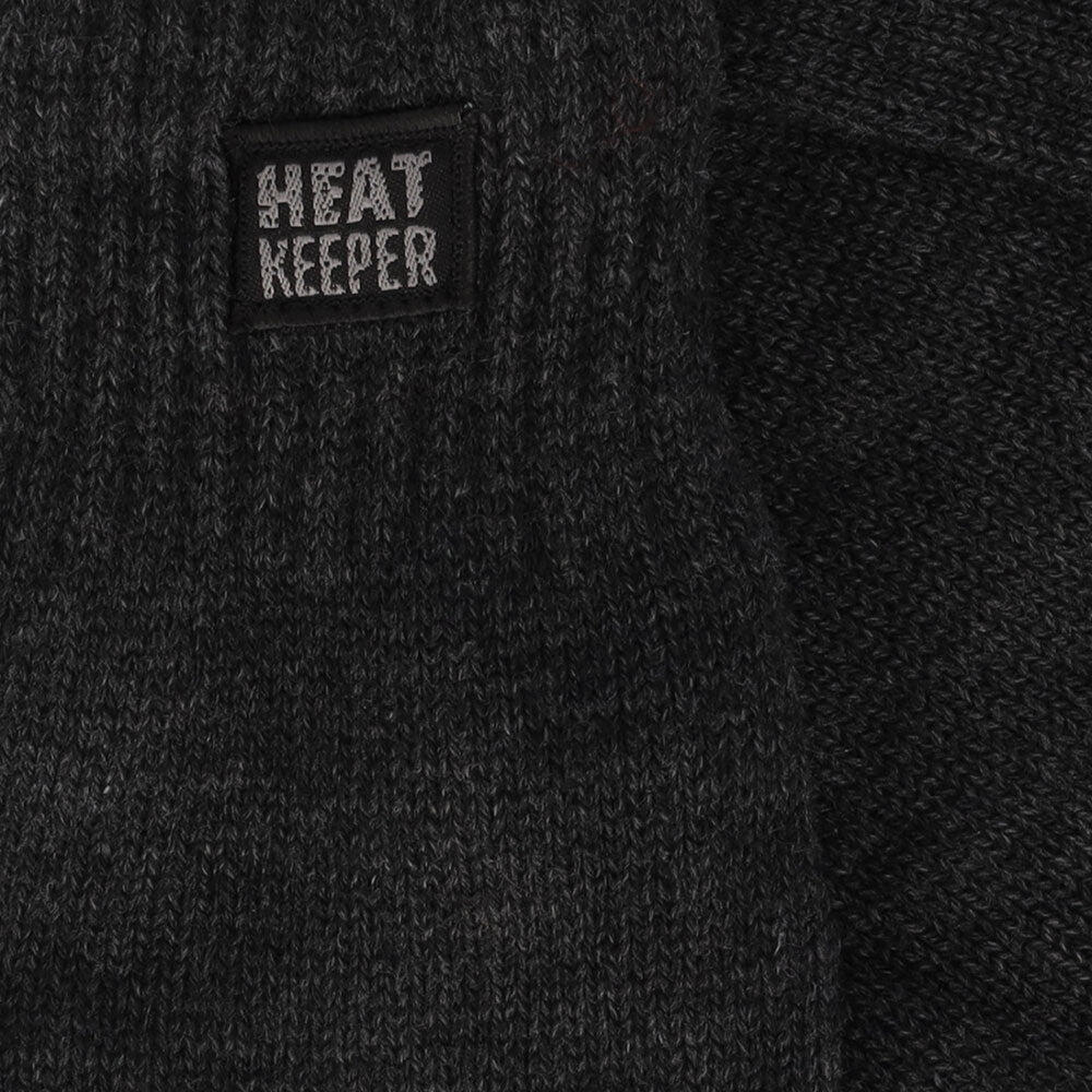 Heatkeeper - Gebreide thermo handschoenen - Heren - Antraciet - 4-Paar 7/7