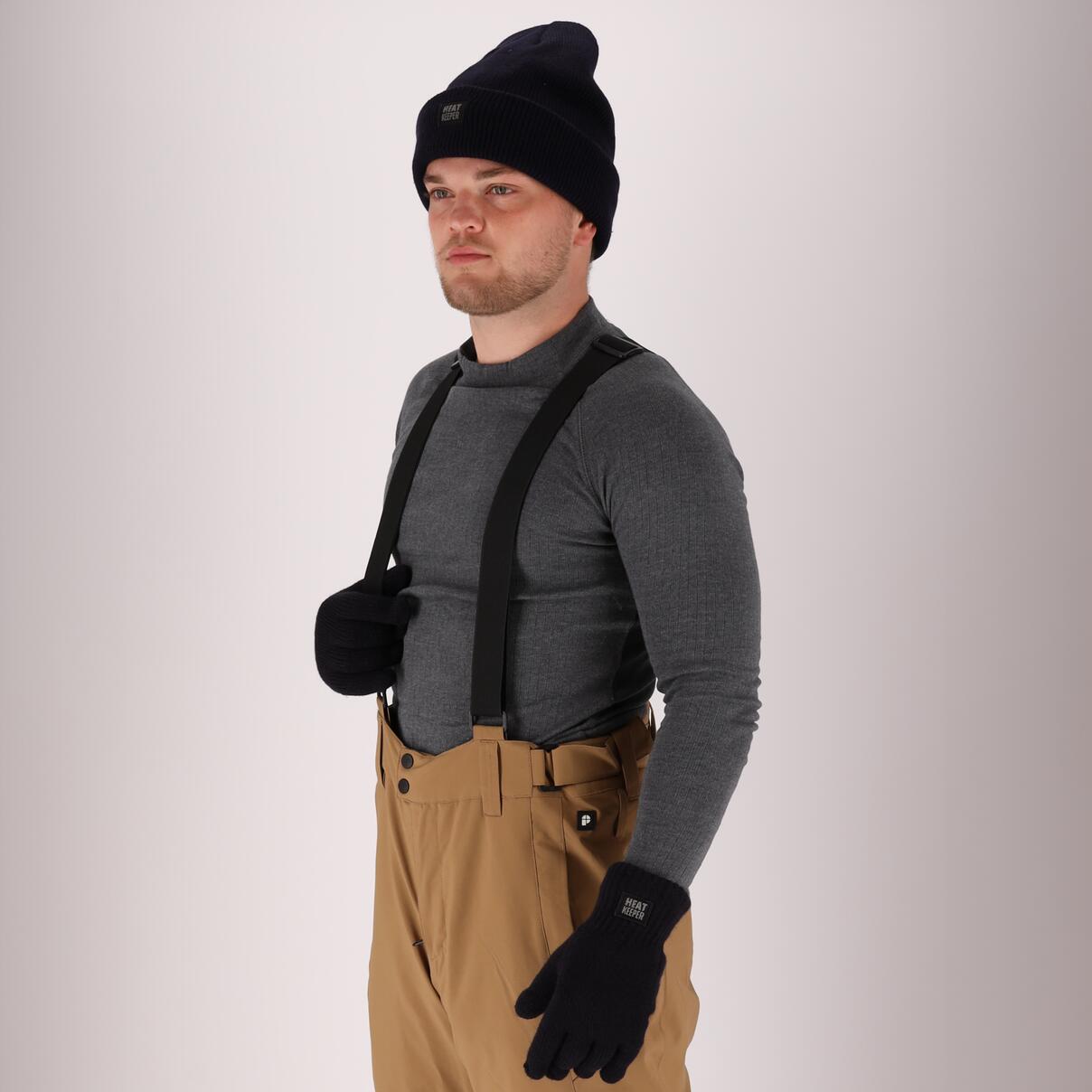 Heatkeeper - Gebreide thermo handschoenen - Heren - Zwart - 4-Paar 2/7