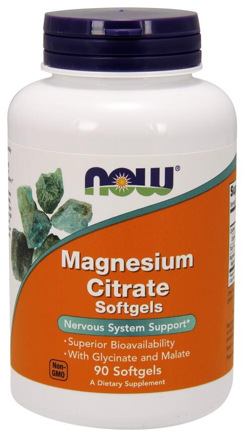 NOW Now Foods Magnesium Citrate Softgels (90) Standard